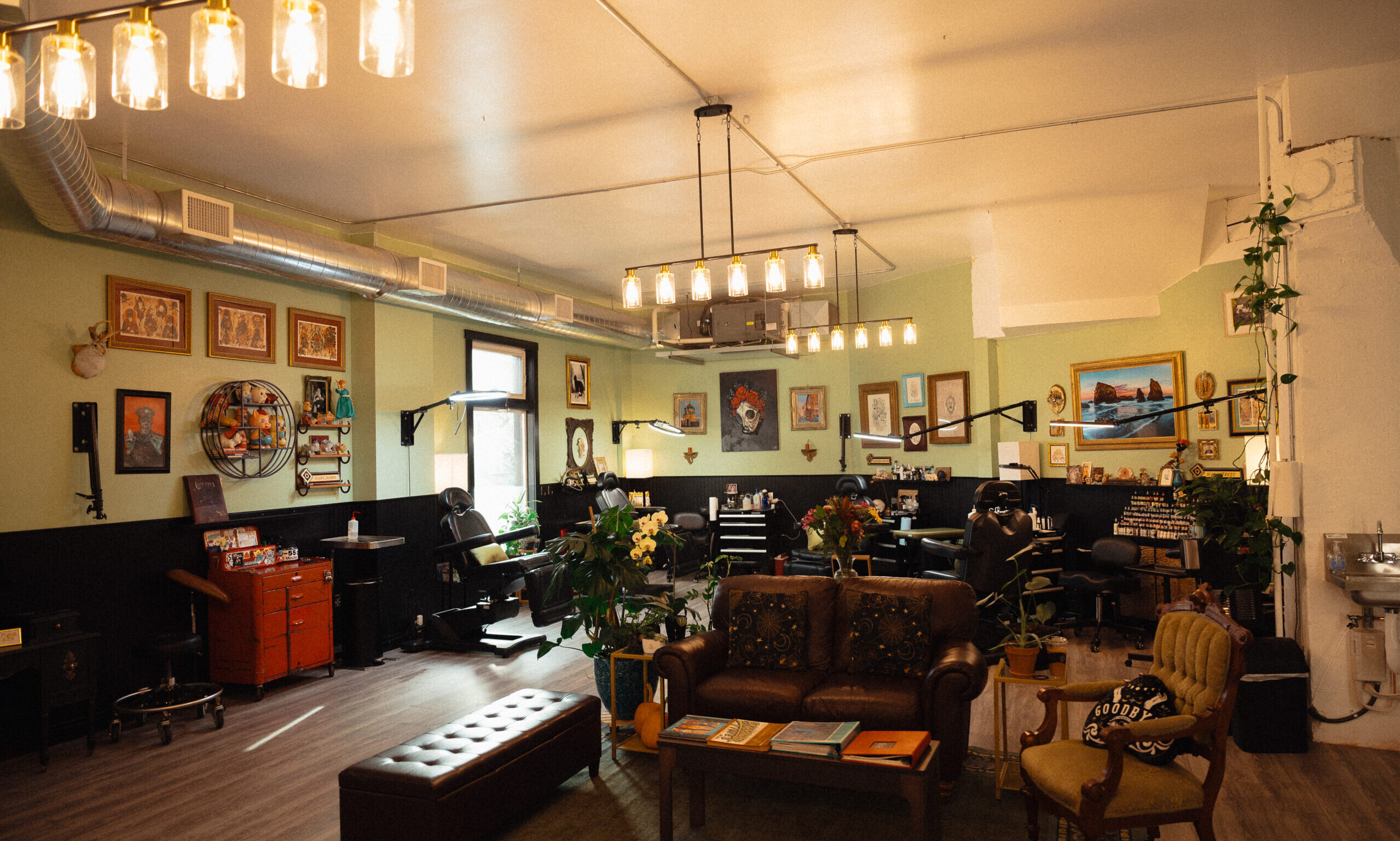 Witching Hour Tattoo Interior Lounge Witching hour interior lounge