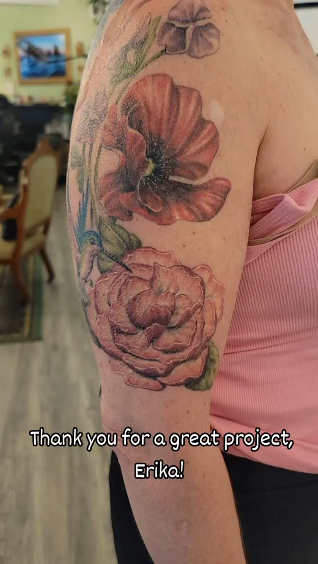 Floral/nature by @inkstress
Oh my GAWD I have GOT to get better at videos! 🤣
Thank goodness Erika looks amazing regardless of my videographer skills!
Thanks for a rad project and lovely company!
#inkstress #rachelgilbert #tattoosbyinkstress #witchinghourtattoopdx #oregontattoo #pdxtattoo #witchinghourtattoo #naturetattoo #botanicaltattoo #floraltattoo #whimsicaltattoo