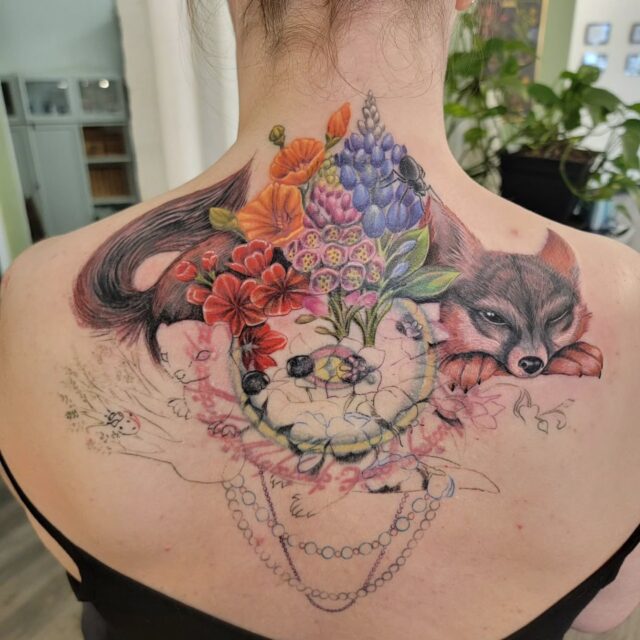 More progress on Cat's kick-ass cover up!
Thanks for another great day!
#rachelgilbert #inkstress #tattoosbyinkstress #beforeandafter #coveruptattoo #whatcoverup #witchinghourtattoopdx #witchinghourtattoo