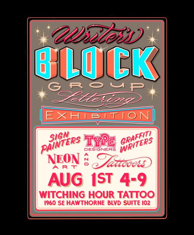 Ten more artists from the upcoming show I curated. Work has been pouring in all week as I’m finishing the mural on the facade. I couldn’t feel luckier to be showing art alongside these folks. Come by our exhibition to see lettering from sign painters, graffiti writers, typographers, sculptors, and tattooers. August 1st from 4-9. 1960 SE Hawthorne Suite 102 @witchinghourtattoo . •
•
Slides include:
1.) @peterpaidnyc
2.) @plasticbirdie
3.) @inknife_bob
4.) @heysus94
5.) @kirsten.m.bauer
6.) @artony_tattoo
7.) @san_ferncisco_studio
8.) @theearwig22
9.) @ashtonallentattoo
•
•
•
•
#borrowedtimesstudio #handlettering #typography #typematters #goodtype #signpainting #portlandsignpainter #graffiti #murals #letteringartist #letters #pdxart #pdxartist #portlandoregon
