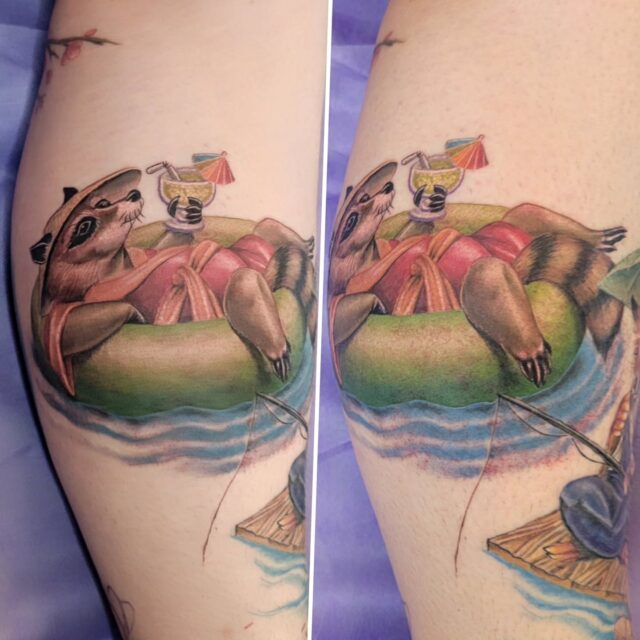 *in progress*
Has a great day today doing this super chill tanuki! 
Great vibes all around, thanks for another awesome day, @sailor_steph7 !