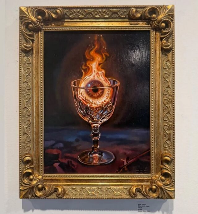 "Inner Vision"
9x12 plus frame
Available for purchase as part of Brassworks gallery's "converge" group show.